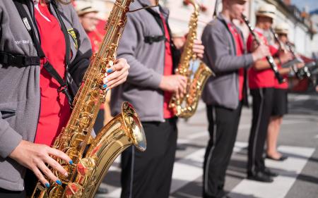 Izjemen obisk zaznamoval 50. Dneve narodnih noš in oblačilne dediščine v Kamniku (Blaž T. Muc)  (4)